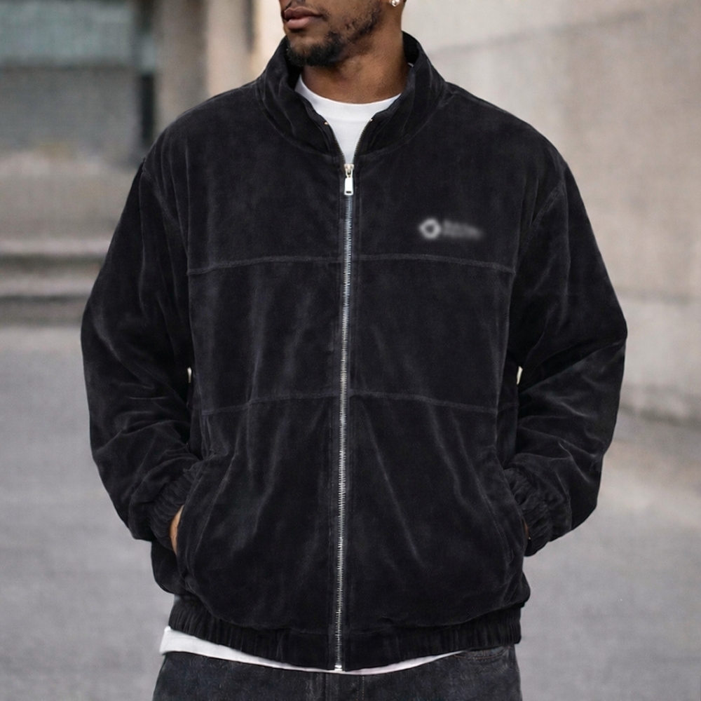 Southpole XXL Black Velour Track Jacket Full Zip Y2K Hip Hop Oversized